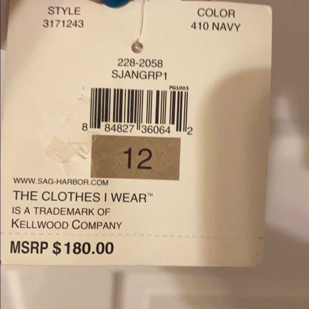 BNWT Sag Harbor navy blazer women size 12 - Picture 6 of 7